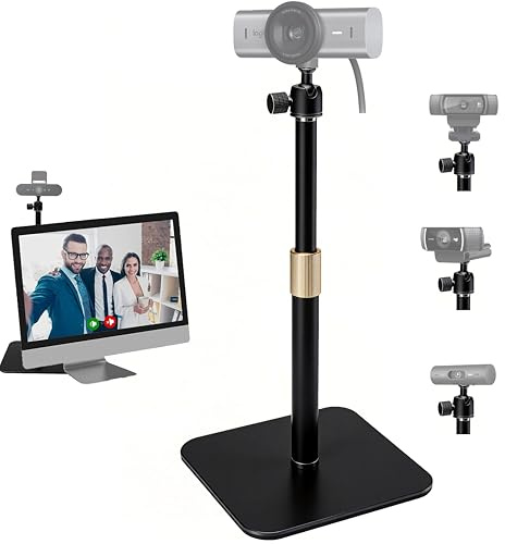 AYIZON Supporto da tavolo per webcam Logitech MX Brio 4K, Brio 4K, Brio 500, C920s, C920