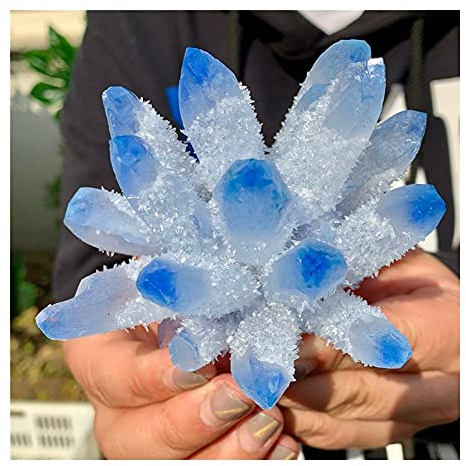 BYLSAGWHT Espécimen de Cuarzo Fantasma Azul Cielo Hermoso (Tamaño : 800-900g)