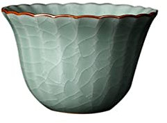 EOTRERANQ Tazón de té pequeño, Taza de té, Juego de té de Porcelana RU, Taza Individual, silenciosa y Elegante, Sencilla y verdadera