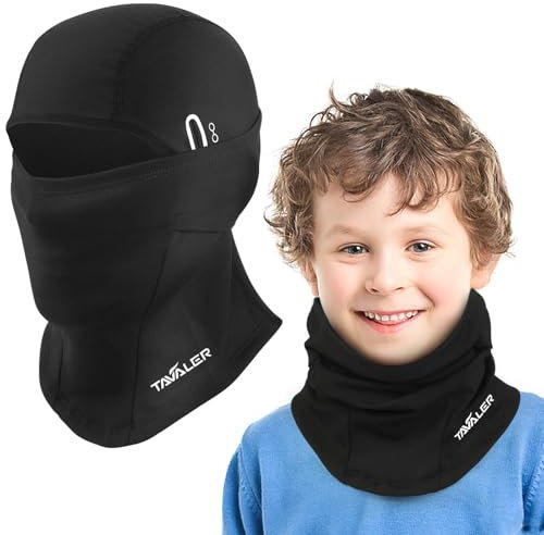 Tavaler Sturmhaube Kinder Winter Fahrrad Balaclava Sturmmaske Winddicht Warm Skimaske Schlupfmütze für Outdoorsports Radfahren, Snowboarden, Skifahren, Skihelm Kinder