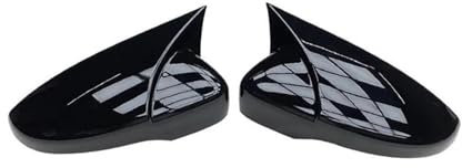 Spiegelkappen Ersatz Für G&olf 6 MK6 Für G&TI Für G&TD 2009 2010 2011 2012 2013 Auto-Seitenspiegelabdeckung, 2X Seitenrückspiegelkappenabdeckung In Carbon-Optik Rückspiegelgehäuse(1 Pair Black)