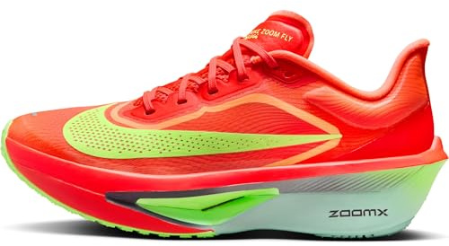 NIKE Zoom Fly 6, Sneaker Dam, 38 EU, Bright Crimson Cave Purple Lime Blast, 38 EU