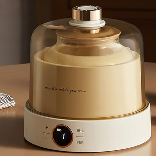 Herramientas Yogurtera de 1L Fermentación Inteligente con Control de Temperatura y Temporizador Yogurtera con Pantalla LED para Yogur Vino de arroz Natto Vinagre de Frutas