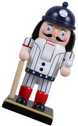 Alipis Casse-Noisette Bois Soldat De Baseball Décoration Intérieure pour Fête Anniversaire Étagères Et Tables Décoration De Bureau