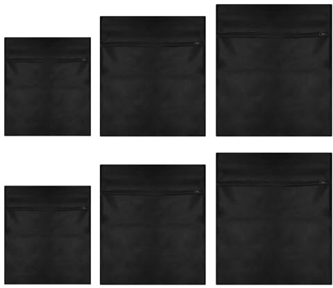 RELKLYU 6 Pezzi di Borsa A Rete per Biancheria, Borsa per Lavanderia Antidistalica, Borsa per La Lavaggio, Borsa per Lavanderia Durevole, Accessori per Lavatrice.