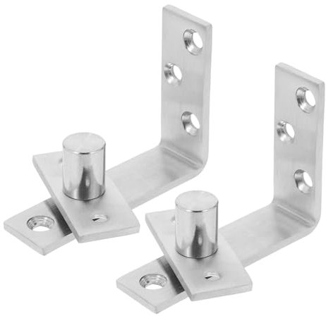 SEWACC Stainless Steel Hinge for Hidden Cabinet Doors Fitting Hinges Concealed Shaft Design Heavy Duty Rotating for Furniture Applications
