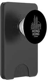 Hong Kong China Skyline Architecture City Travel Buildings PopSockets PopWallet for MagSafe