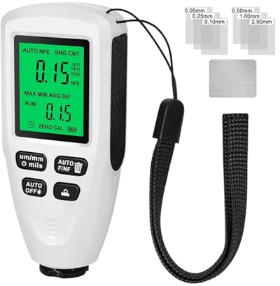 HW300MINI Digital Thickness Gauge Tester Auto Car Paint Measuring Instrument Layer Device Tool(Polished Chrome)