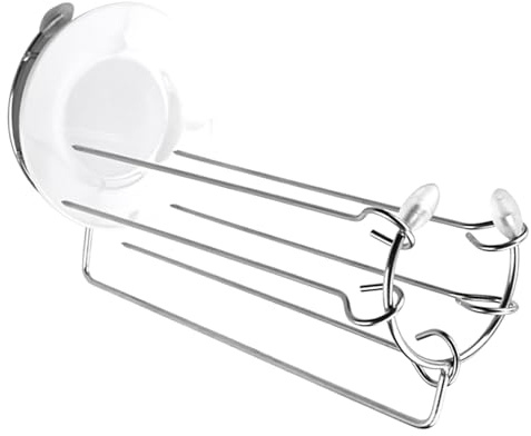 BIUDECO Support à Brochettes Suspendu pour Barbecue en Acier Inoxydable 5 Brochettes et Bac Récupérateur de Graisses Portable et Démontable pour Grillades en Extérieur