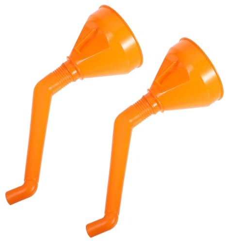 TOGEVAL 2 pièces Entonnoir Abs Renforcé avec Bec Long Entonnoir pour Essence et Huile Moteur Anti-fuite pour Voitures et Motos Pratique
