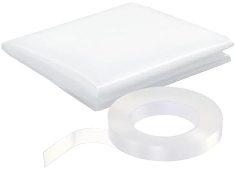 Gebrochene Auto-Fensterabdeckung, transparente PVC-Reparaturfolie, temporärer Doppelkleber, 78,9 cm (31 Zoll) | Fahrzeugschädenblocker, mehr Sonnenschutz gegen Schäden