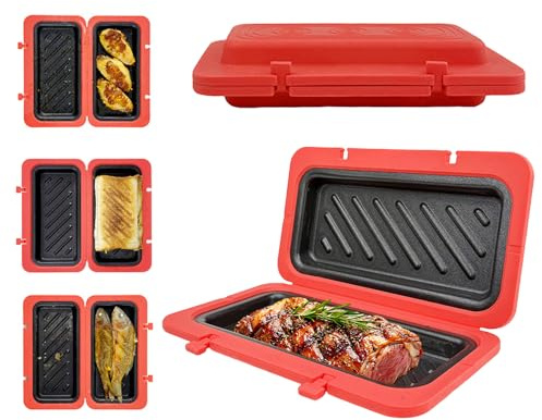 Microwave Toastie Sandwich Maker, Silicone Microwave Toaster, Paninis Maker, Cookware Toaster Baking Tray, Non-Stick Microwaves Grilled Cheese Makers, Grill Crispy, Perfect For Sandwiches, Fried Eggs