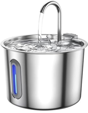 Stainless Steel Cat Water Fountain, 2.2L