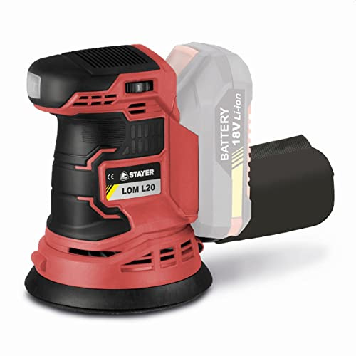 Lijadora Orbital PROFESIONAL a batería 18V, LOM L2022 SET