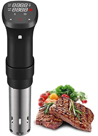 SMSOM Cuiseur sous Vide Cuisine précise Immersion Cuisine de contrôle Température et minuterie, 1100 Watts, 110-240V