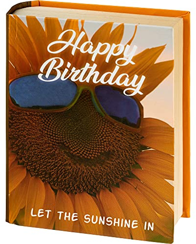 KAMACA Geschenkschachtel in Buchoptik mit Magnetverschluss für Geldgeschenke kleine Geschenke Präsente Geschenkverpackung Geld Gutschein Geburtstag (Geschenkschachtel Buch Happy Birthday)