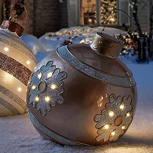 60 cm große Weihnachtskugeln Weihnachtsbaumschmuck Outdoor-Atmosphäre Kugeln Spielzeug Geschenkkugel Ornament für Zuhause-09,Italien,60cm