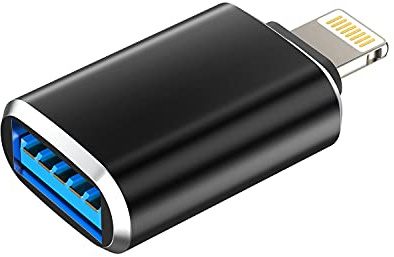 Lightning to USB Dongle iPhone OTG Adapter Camera Card Reader Flash Drive Keyboard Mouse U Disk MIDI Hub Apple MFI for 14 13 11 12 Pro Max Mini Xr X Xs 8 7 Se Plus Ipad Air Data Sync Piano Converter