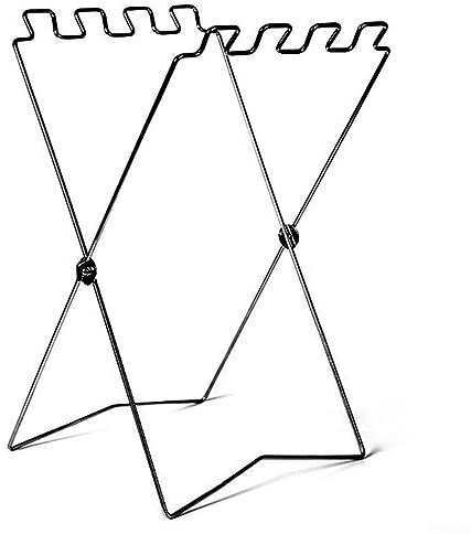 DAZZLEEX Support de sac poubelle, support de sac poubelle pliable pour sac à feuilles support de rangement portable pour l'extérieur maison, noir