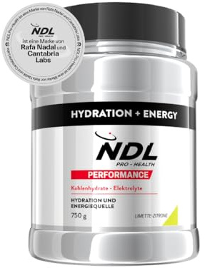 Electrolitos en polvo | NDL Pro-Health Hydration energy | Bebida Isotónica | Bebida Isotónica de hidratación rápida para el deporte | Reduce el cansancio y la fatiga | Lima-Limón | 750g