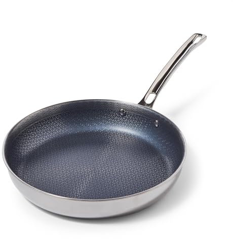 Viking 10 Hybrid Plus 3-Ply Nonstick Frying Pan, Stainless Steel Cookware, Silver