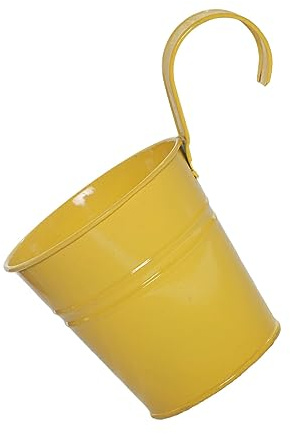 siduytin Vasi da Fiori sospesi inodori e atossici Elegante fioriera da Parete in Metallo per la Decorazione di Interni ed Esterni Ipoallergenico, Giallo