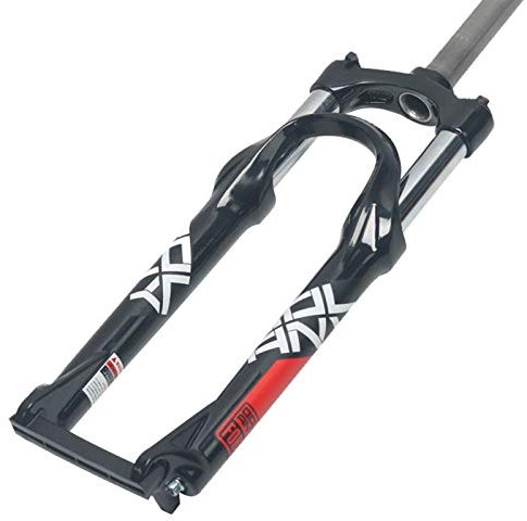 24 Zoll Fahrrad-Vorderradgabel mit Federung, Federweg 100 mm, Scheibenbremse/V-Bremse, Schulterkontrolle (L0)