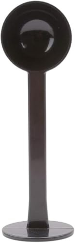 Schwarz 2-in-1 Espresso-Kaffeebohnen-Löffel, Tamper, Tee-Werkzeug für Kaffeebohnen, Löffel, Kaffee-Messung, über Kaffee, Tee und Espresso Kaffeemaschinenzubehör