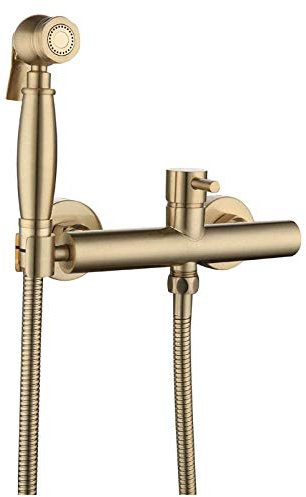 BOSHYUM Pistolet de pulvérisation de Bidet de Toilette, Bidet de Toilette, Ensemble de Buses de rehausseur de Chasse d'eau, entièrement en cuivre