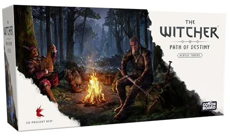 Go On Board | The Witcher Path of Destiny | Acrylic Tokens Core | 1-5 Player Tableau-Building Card Game | Ages 14+ Game in English