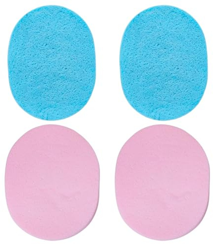 GLOBLELAND 4 Stück Stempelreinigungsschwamm Mehrzweck Stempelwäscher Stempelkissen Reiniger Anwendbar Auf Stempel Gummistempel Acrylblöcke Arbeitsfläche Rosa Blau