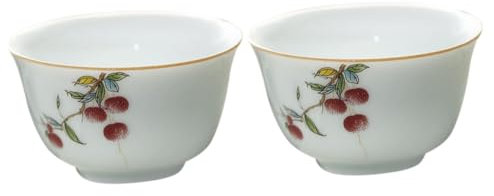 Cabilock 2 Piezas taza vasos de te multiusos tea shop tea set kit de te set de te fiesta decorativo té Porcelana decoración largo contenedores de agua celadón