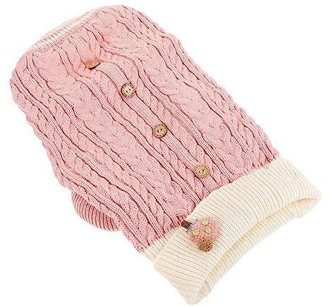 TOYANDONA Hund Rollkragenpullover Haustierpullover Welpenkleidung Herbst Winter Kostüm Atmungsaktiv Hautfreundlich Maschinenwaschbar