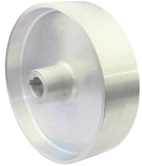 Rueda de accionamiento for lijadora de banda de aluminio de 200 x 54 x 24/19 mm con ranura for llave de 10 x 6 mm(ID 19mm Keyway 6x3mm)