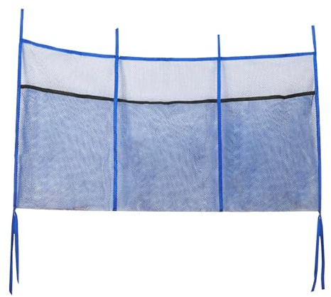 Borsa per scarpe da trampolino, 3 scomparti per conservazione, 6 cinghie per il fissaggio, solida installazione portatile, pieghevole, adatta per la maggior parte dei tipi di trampolini