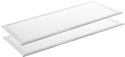 LUXULA 2er Pack LED Panel 120x30cm Backlit, 36W 3600lm, 3000K Warmweiß | flimmerfrei, Rasterleuchte, Einbaupanel für Rasterdecke, Bürolampe inkl. 230V Netzteil, Deckenleuchte