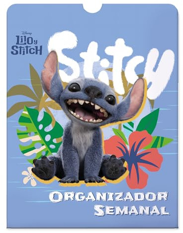 Planificador Stitch | Planificador Semanal Stitch A4 | Organizador Semanal Stitch - Weekly Planner Sin Fecha - Editorial GEU