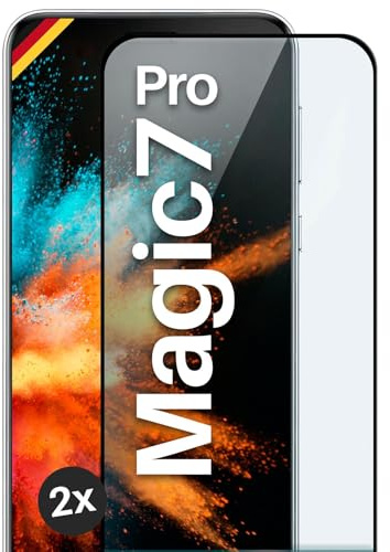 moex CurveProtect Tempered Glass Screen Protector for Honor Magic7 Pro, Full Screen Protector Rimless, Full Screen Completely Covered, Tempered Glass Screen Protector, Curved 3D Glass Film, Black