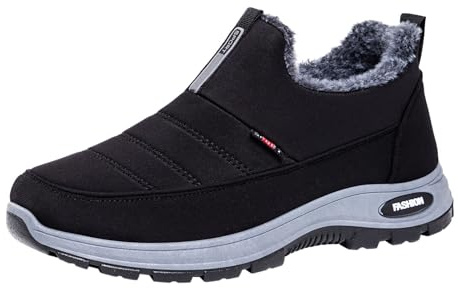 Women's Waterproof Orthopedic Warm Boots,Women's Winter Snow Boots,Fur Lining Slip On Outdoor Warm Ankle Booties,Waterproof Orthopedic Walking Fur Fuzzy Arch Support Booties