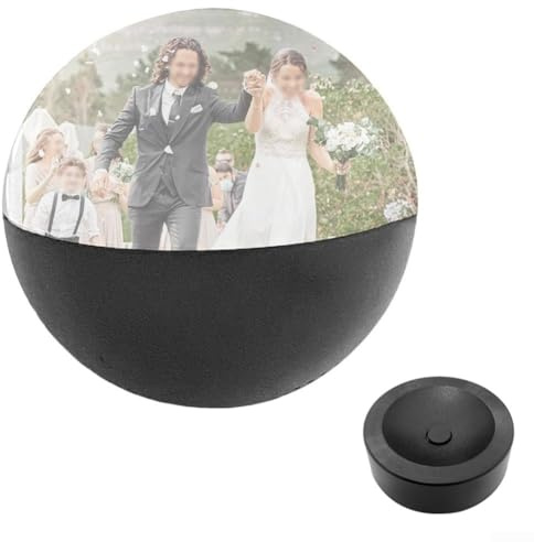Cloudpower 2026 Wifi Weihnachts-Memory-Kugel-Lampe, 7 cm große Memory-Kugel, Ornament, Kristalle, Kugel, Video-Player mit LED-Lichtern, personalisierbar, hochladbare Videos, Fotos für Weihnachten