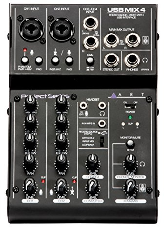 Art Pro Audio USBMix4 - Four Channel Mixer/USB Audio Interface