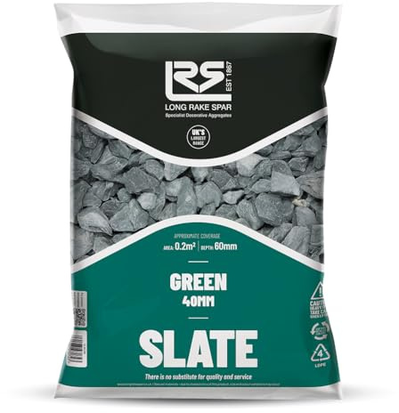 Long Rake Spar Green Slate 40mm 20kgs