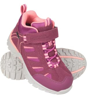 Mountain Warehouse Drift Wasserdichte Junior-Stiefel | Robust & atmungsaktiv, Profilsohle für sicheren Halt und Stabilität, Ideal zum Wandern, Spazieren & für Regentage