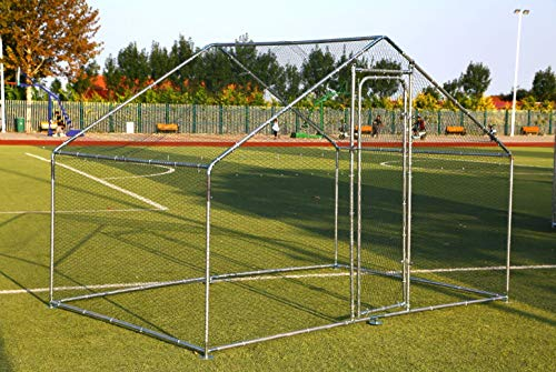 ESTEXO Hühnerstall Stall Kleintierstall Freilaufgehege Gehege Stahlkäfig Voliere Käfig Hühnerhaus Freigehege Auslauf Kaninchenstall (3x4 m)
