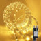 Gresonic Tubo luminoso da 200 LED, 10 m, per esterni, con corrente, 8 modalità (bianco caldo, 200 LED)