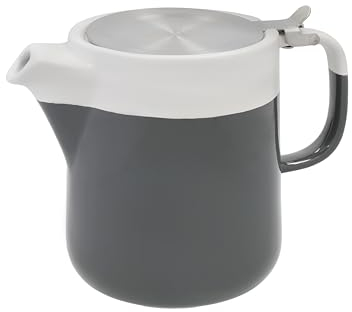 La Cafetière Barcelona Cool Grey Keramik-Teekanne, 1,2 l (4 Tassen)