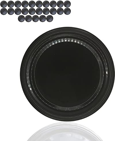 25 Twist-Off Deckel TO77 77 mm Schraubdeckel für Einmachgläser | BPA-frei, luftdicht und bis 100 °C hitzebeständig – ideal zum Einkochen, für Marmelade, Honig und Soßen.