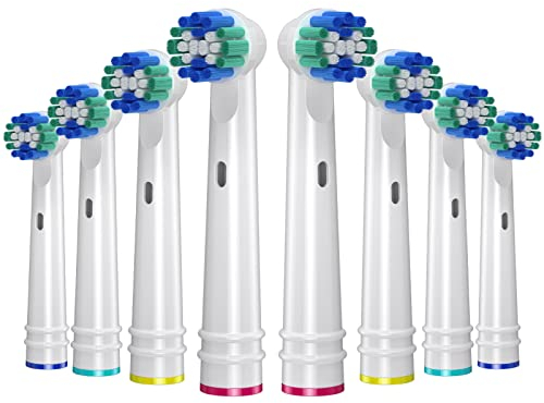 REDTRON Tête de brosse de remplacement pour oral b, 8 paquets de têtes de brosse à dents électrique pour oral B, têtes de brosse Classic Precision Clean pour oral b, Vitality Pro Smart Genius Series
