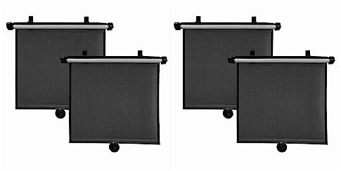 Speesy 4 Pezzi 40X45CM Protezione Solare Auto Retrattile Paraluce Lato Parasole Copertura Auto Paraluce Finestra Copertura Tenda