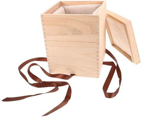Cabilock Boîte En Bois Pour Tasse à Thé Rétro Compacte, Coffret En Bois Naturel Sûr Et Recyclable, Rangement Pour Tasse En Porcelaine, Présent De Mariage, Protection Antichoc Et Transport Facile